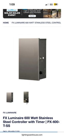 FX LUMINAIRE 600 Watt stainless steel