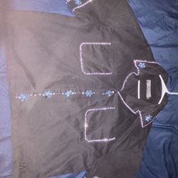 Valabases Button Up With Stones