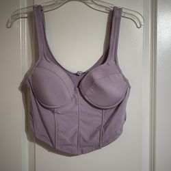 Corset style top lavender