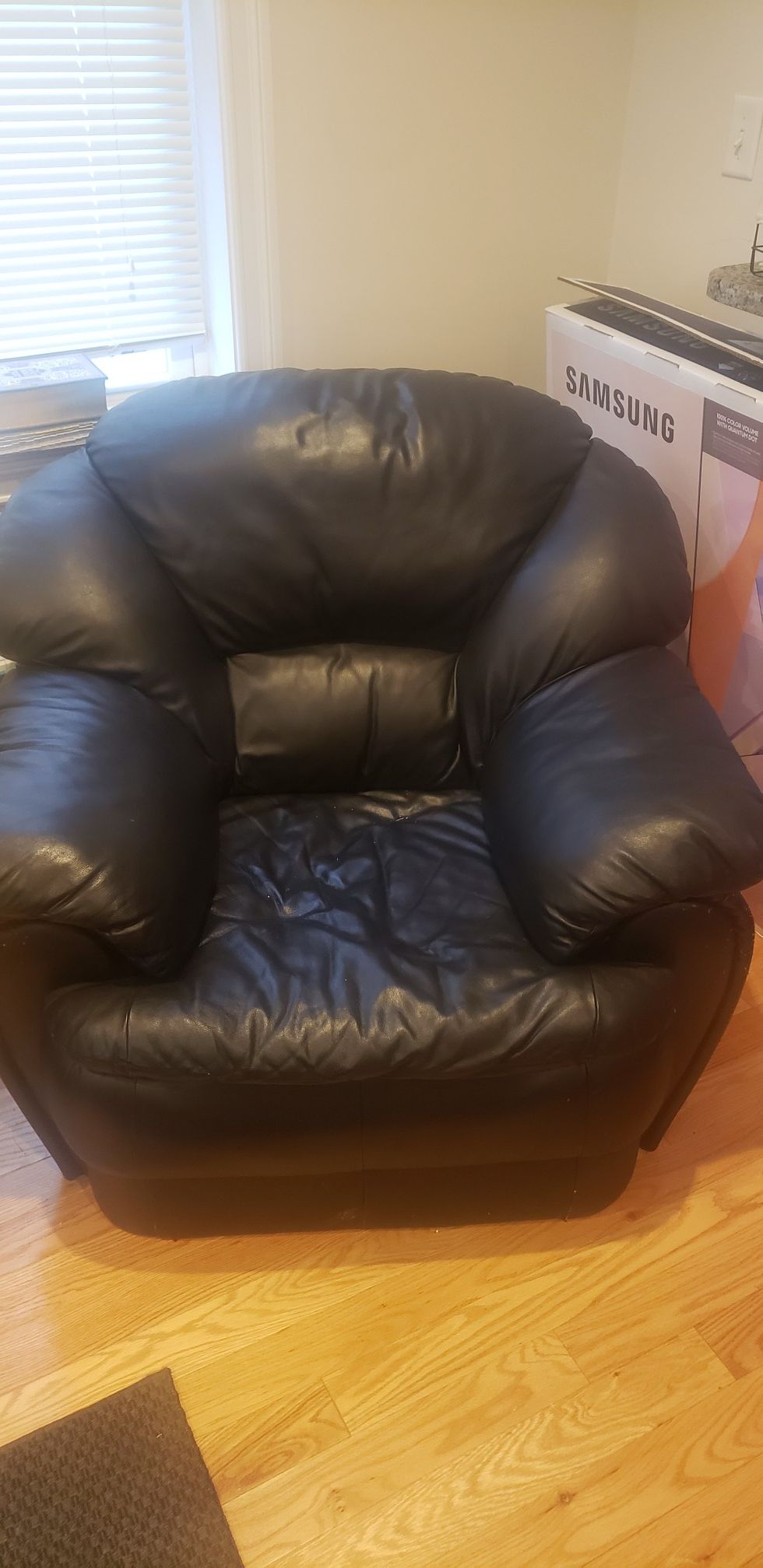 FREE Black leather chair