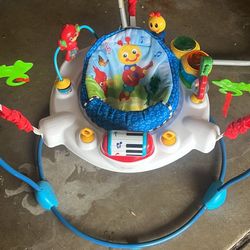 Baby Einstein Neighborhood Symphony Activity Infant Jumper with Take-Along Drum Set, Unisex