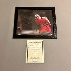 2-Time PGA Major Champion John Daly Authentic Autographed 10x8 Framed Photo