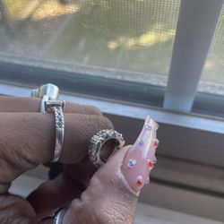 Pandora Double Band Pavè Hoop Earrings 