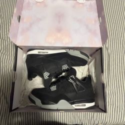 jordan 4 black canavas