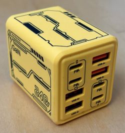 240W GaN USB-C and USB-A 8-port charger