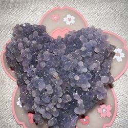 Grape Agate Heart Shape High Quality Sparkly 