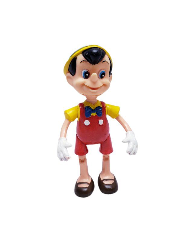 VTG Pinocchio Plastic Figure Walt Disney Productions Made in Hong Kong - Jointed
