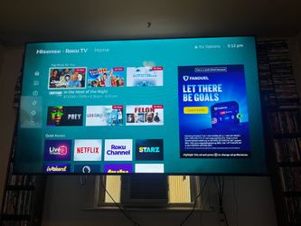 75 inch  with surround sound