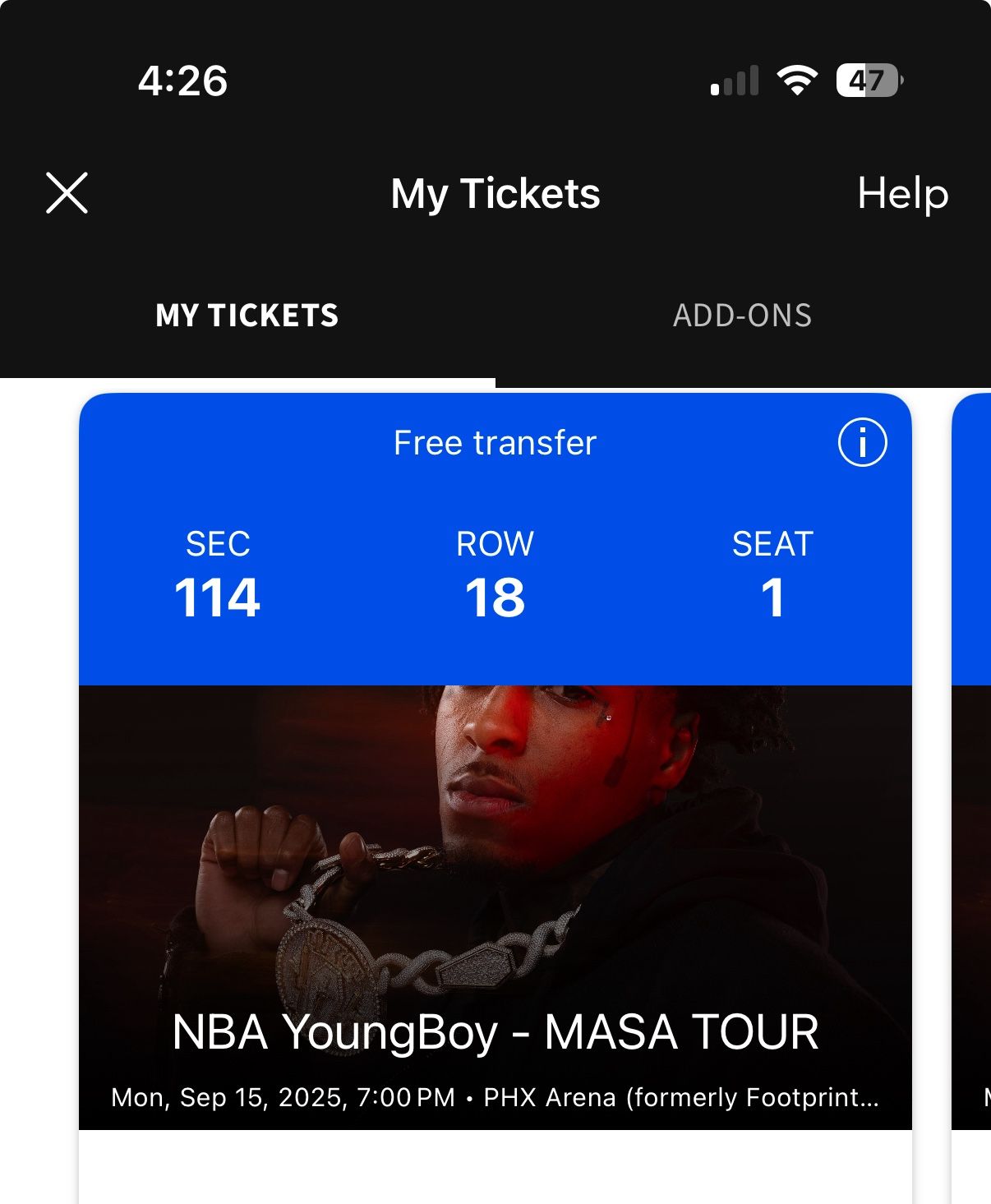 2 NBA Youngboy Tickets Phoenix Show 9/15