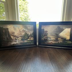 2 Framed Landscape Paintings