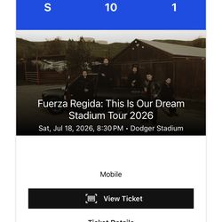 FUERZA REGIDA FLOOR TICKET