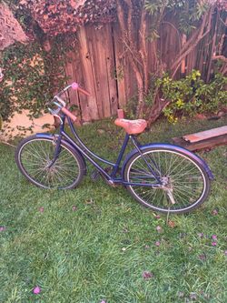 Blue beach cruiser 26 in