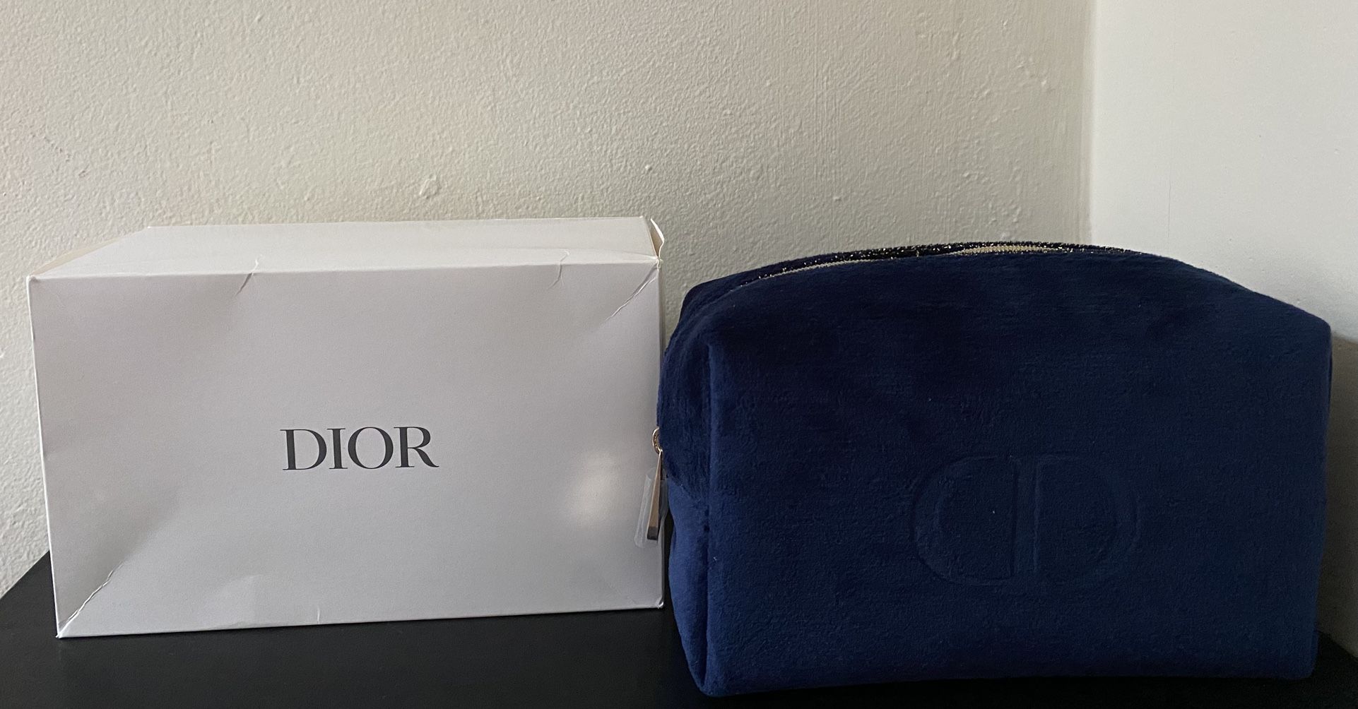 DIOR New In Box Navy Velvet
