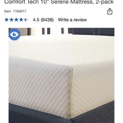 Twin Mattresses From Costco - 4 Available/$175 Each - Like New!