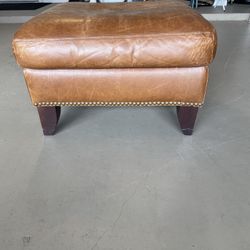 Leather Ottoman