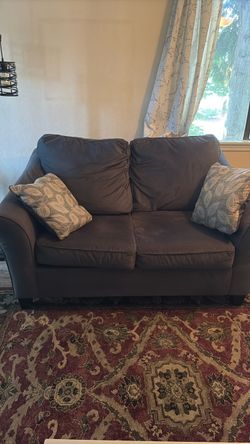 Dark gray sofa