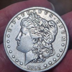1895 O MORGAN SILVER DOLLAR--NICE STRONG VF KEY DATE-READ