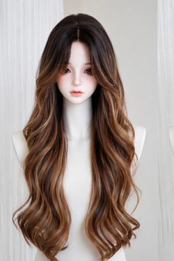Lace front 26inch Brown Body Wave Curls Thermal-Safe Rose Net Snag-Free Classic Design