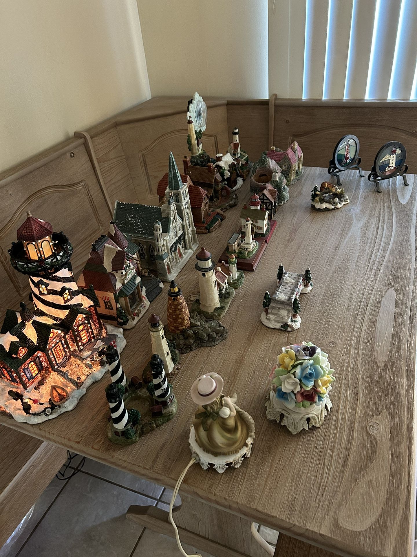 Light House Collection W/ Other Ceramic Houses