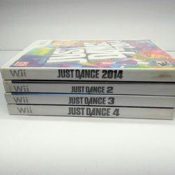Just Dance 2014, 2, 3, & 4 (Nintendo, Wii) *Lot of 4
