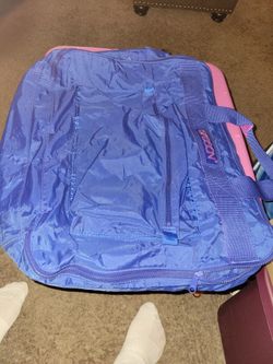 Vintage 1980's Sasson Weekend Bag, Blue&Purple 