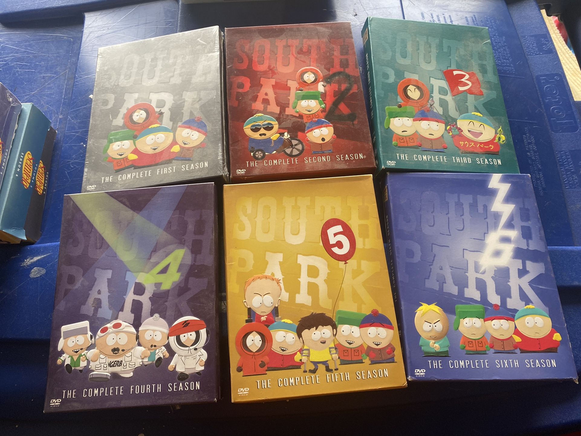 South Park DVD’s Seasons 1-2-3-4-5-6