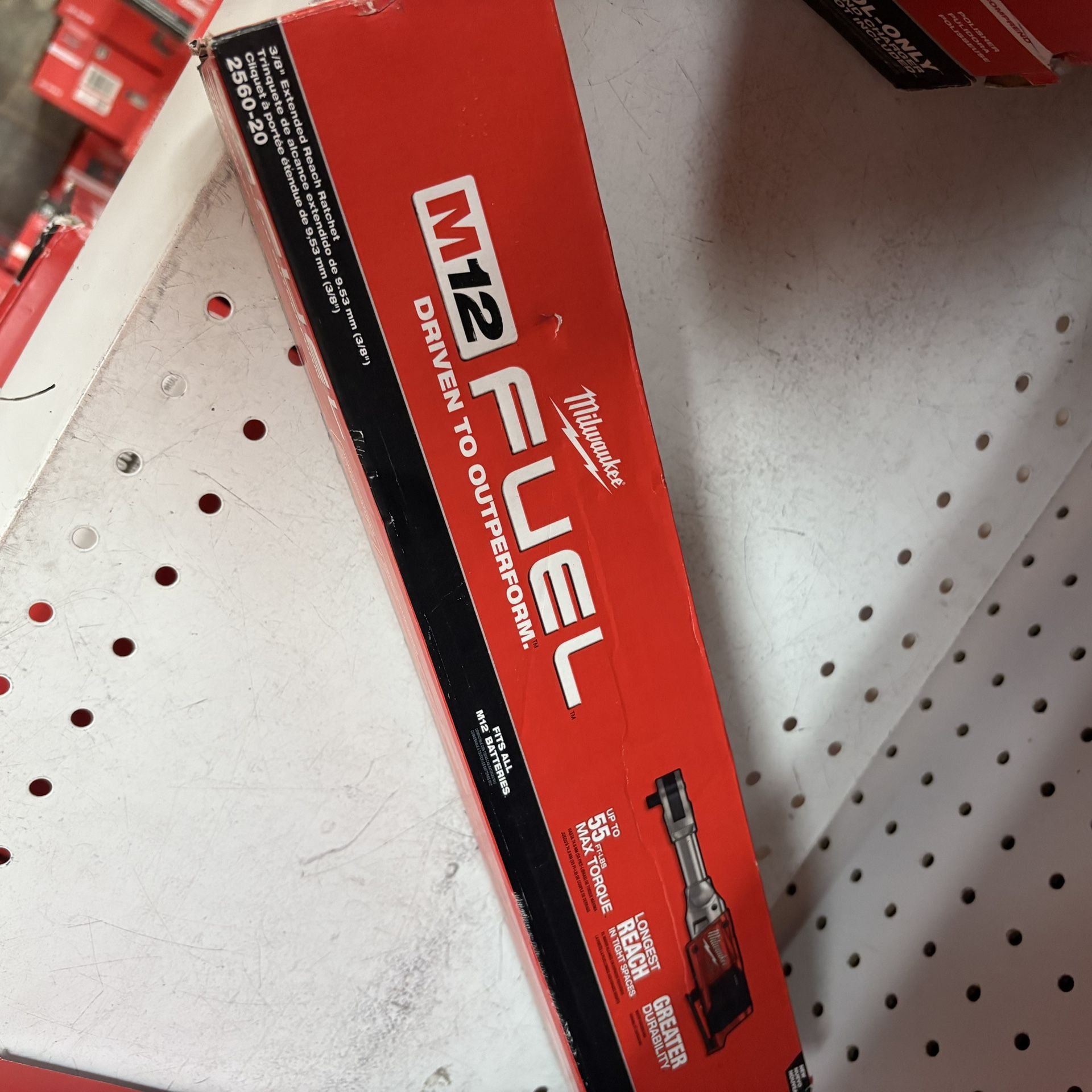 Milwaukee New 3/8” Extended Ratchet m 12 Fuel 