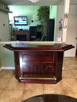 BAR with BRASS Foot Rail
