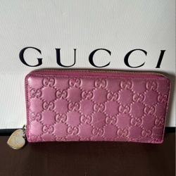 Pink GG  Guccisima Wallet - Authentic! 