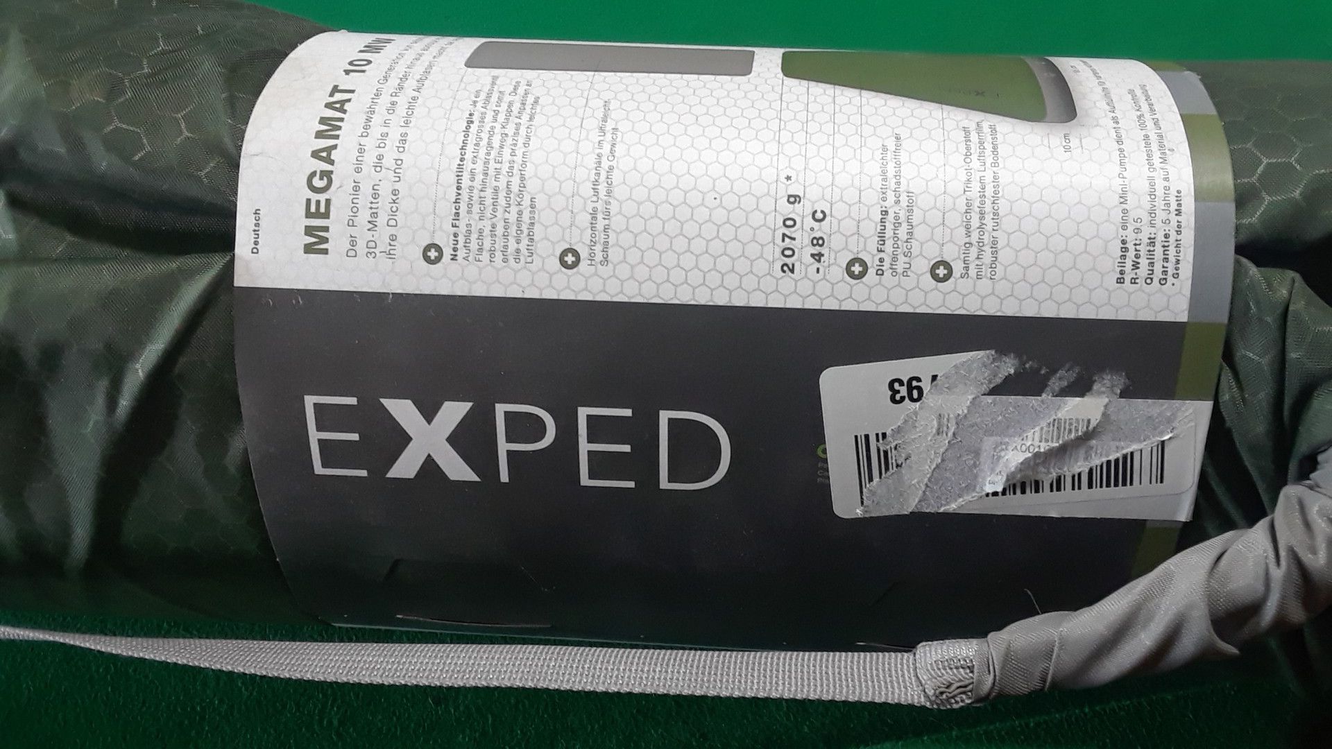 Exped Megamat inflatable camping mat new