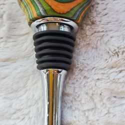 Hand Crafted Turned Wood Wine Cork 