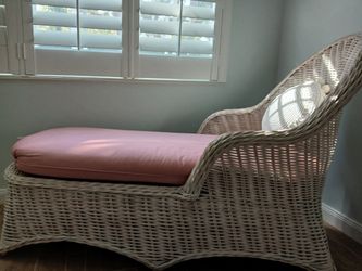 Lounge Chair Rattan W Cushion