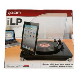 ION iLP Digital Conversion Turntable for iPhone, iPad and iPod touch, PC and Mac.
