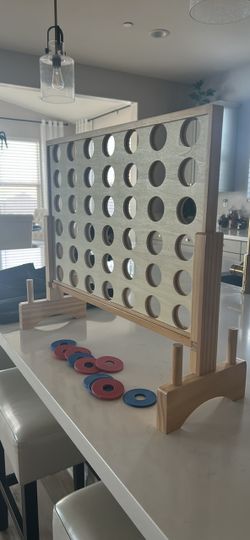 Large wooden connect 4