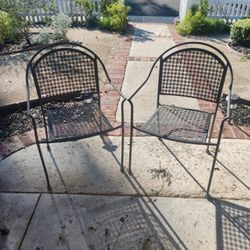2 Iron Patio Chairs ( Pair For $50)