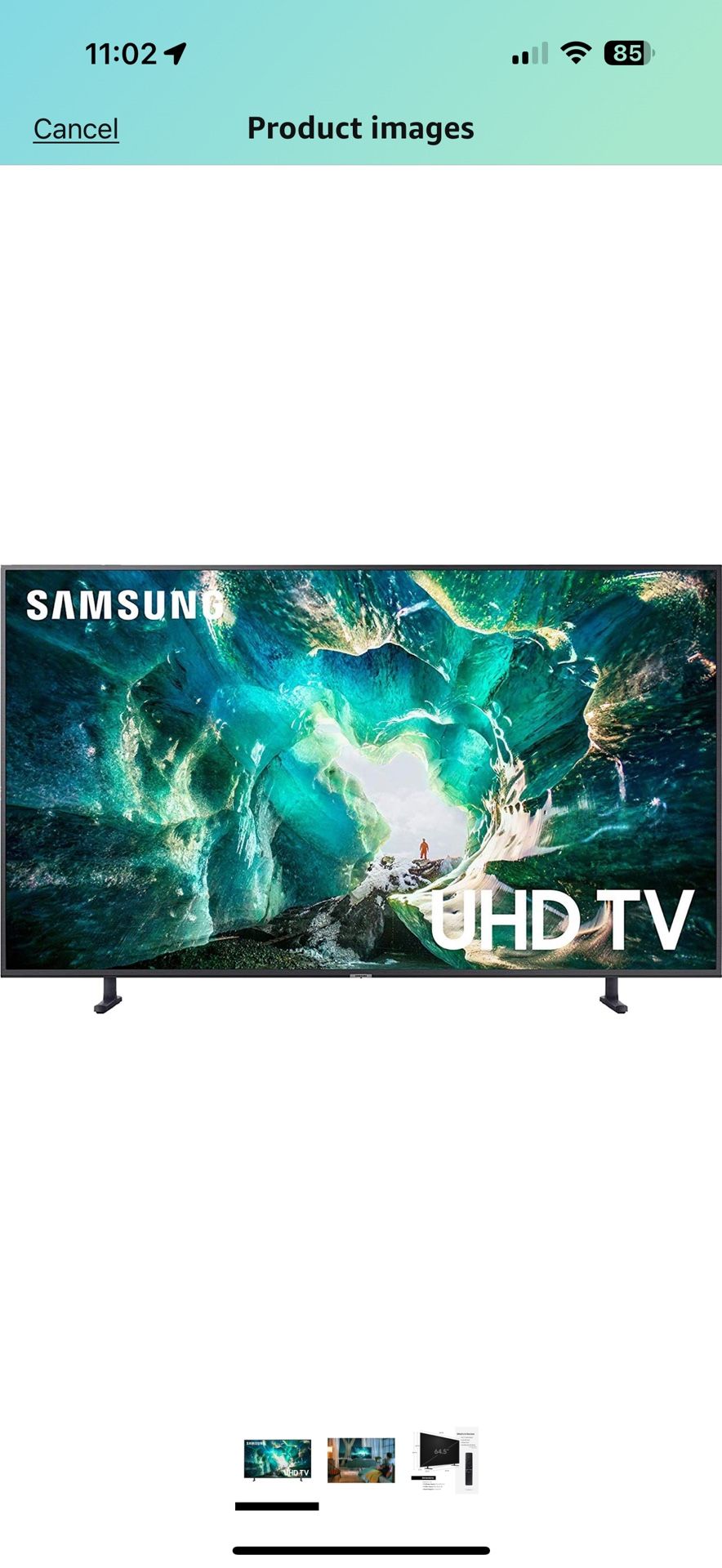 SAMSUNG Flat 65-Inch 4K 8 Series UHD Smart TV with HDR and Alexa Compatibility