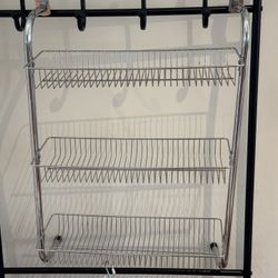 3-Tier Metal Over The Door Hanging Organizer Rack 