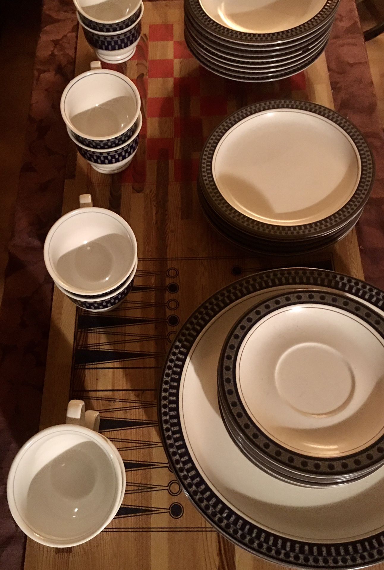 Mikasa Potter's Touch Cb009 Aztec Blue Dinnerware