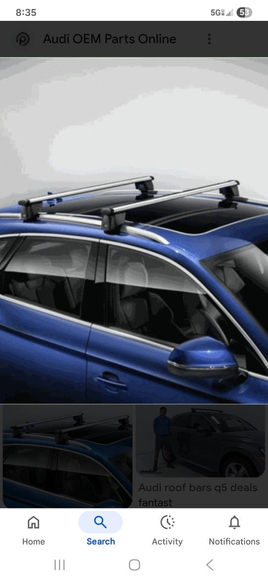 OEM Cargo Racks for 2009-2017 Audi Q5 Roo