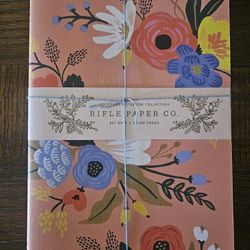 Rifle Paper Co. Set Of 3 Floral Notebooks From Anthropologie