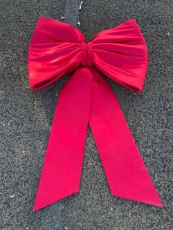 Large Red Decorative Bow
