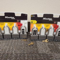 Master Lock Outdoor Padlock 4 Pack with Keys for Sale