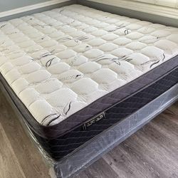 Ck Bamboo Plush Comfort Europillow Top 12inch Mattress!!