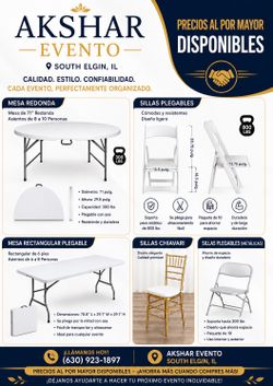 Chair and table for sale