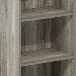 3-Tier Open Shelf Bookcase, French Oak