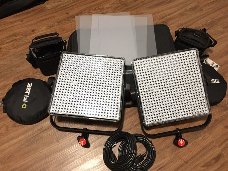 Manfrotto 1x1 LED video/photography Lights (2)