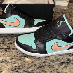 Jordan Air Jordan 1 Low SE Tropical Twist Black Turquoise Peach