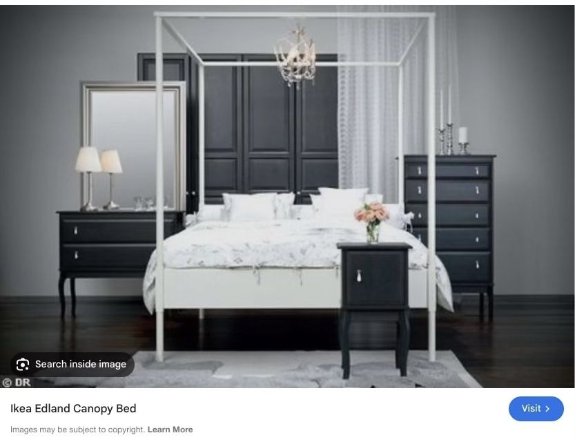 Ikea Edland Canopy Bed Frame 