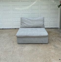 Gray Cloud Couch Single Armless Chair [FREE Delivery🚚]