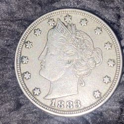 1883 V Nickel 